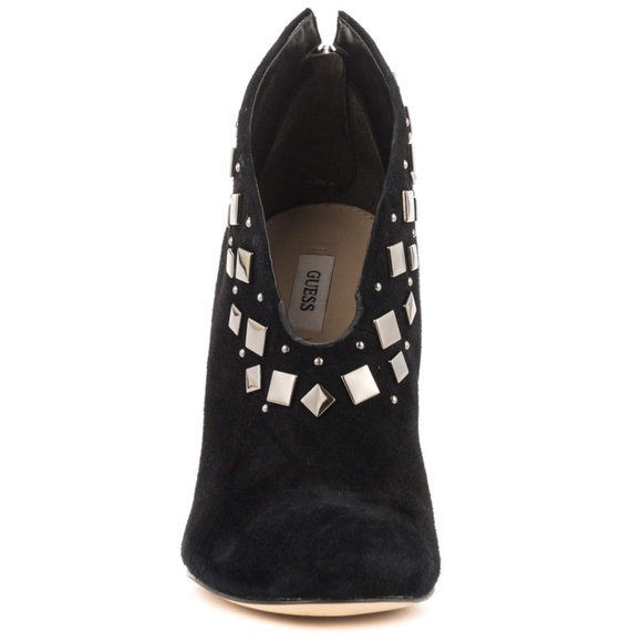 NEW GUESS SARETTA BLACK SUEDE BOOTIES SZ 6 - Picture 5 of 6